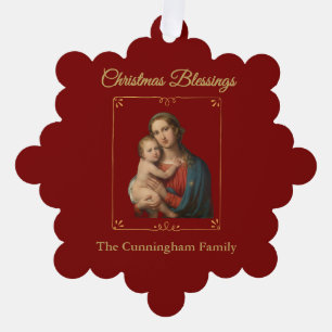 Carte Décorative Bénédictions de Noël personnalisées