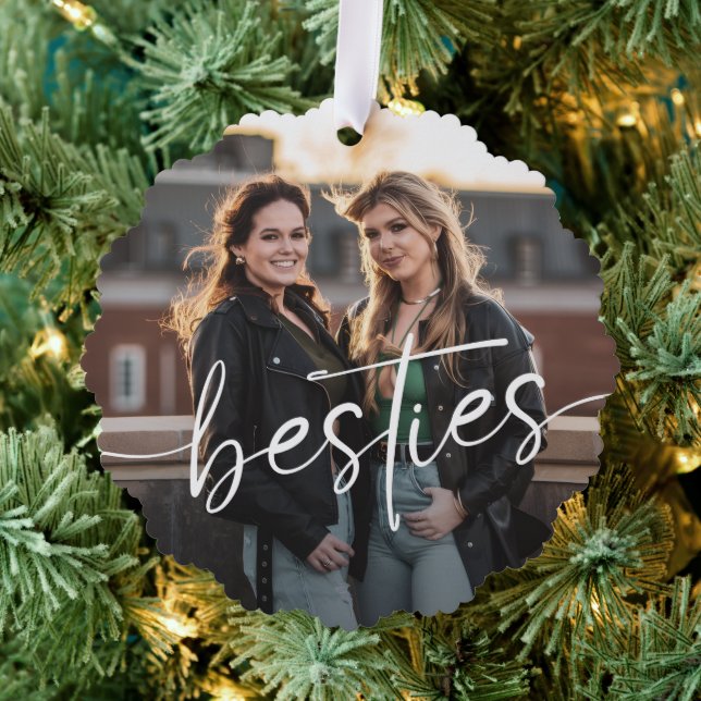 Carte Décorative Best Friends Minimalist Bestie Photo  (Insitu (Arbre))