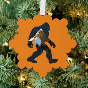 Carte Décorative Bigfoot de la forêt nocturne