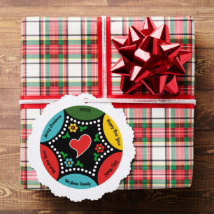 Carte Décorative Boule de Noël portugaise chaleureuse