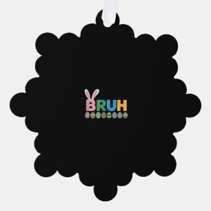 Carte Décorative Bruh Bunny Pâques mème mignon Pour Enfants _12