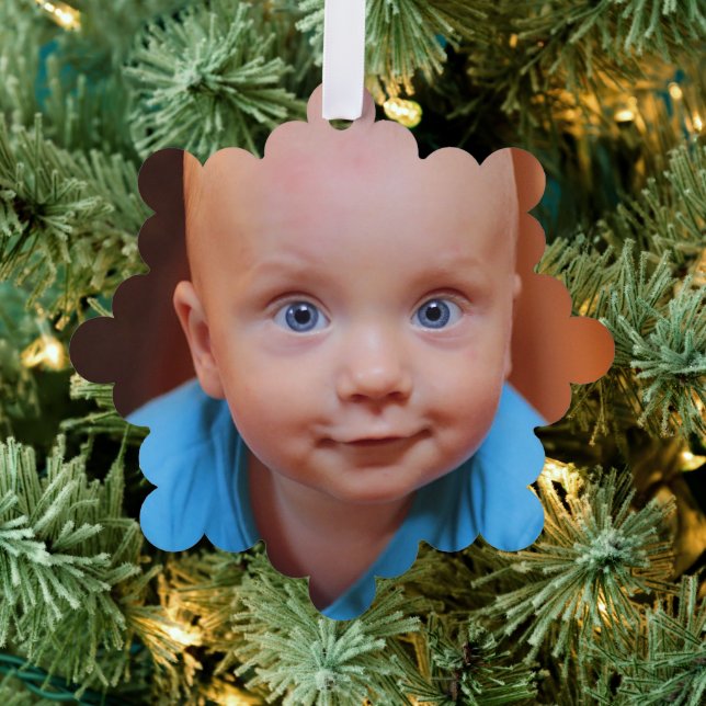 Carte Décorative Cadeau de Noël Photo de famille personnalisée (Insitu (Arbre))