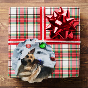 Carte Décorative Cadeaux de Noël berger allemand