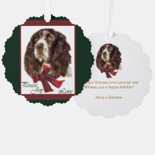 Carte Décorative Cadeaux de Noël en espagnol Springer anglais