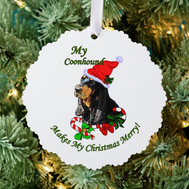 Carte Décorative Cadeaux de Noël Noir et Tan (Insitu (Arbre))