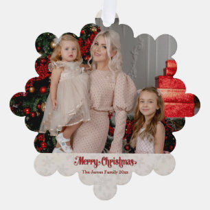 Carte Décorative Cadre photo personnalisé Joyeux Noël et Nouvel An