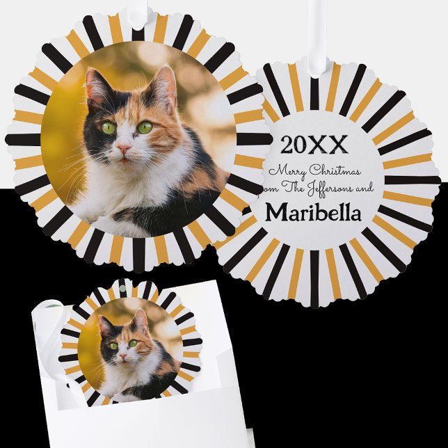 Carte Décorative Calico Cat Noël (Créateur téléchargé)