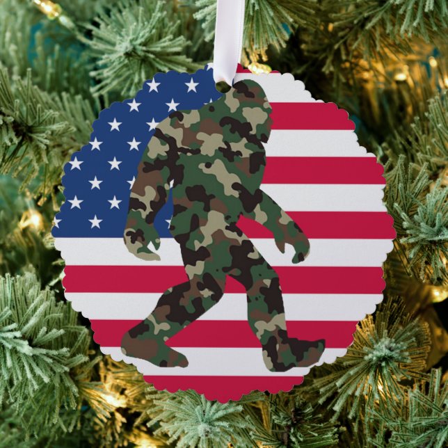 Carte Décorative Camo Bigfoot Sasquatch (Insitu (Arbre))