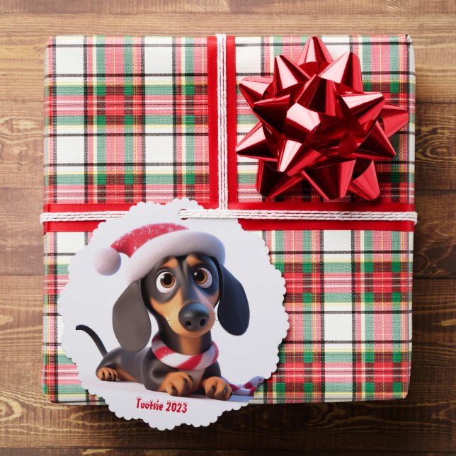 Carte Décorative Chien animé teckel  (Insitu (Cadeau))