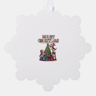 Carte Décorative Chiens Beagles de Noël Amoureux des animaux animau