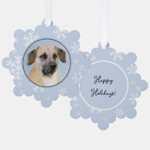 Carte Décorative Chinook (Oreilles Laissées) Peinture - Art Chien o