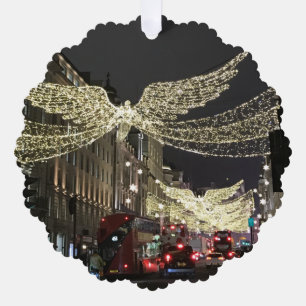 Carte Décorative Christmas Angels Regent Street Londres Angleterre