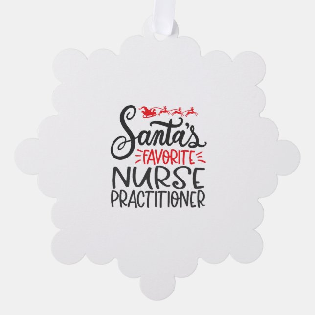 Carte Décorative Christmas nurse practitioner (Recto)