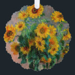 Carte Décorative Claude Monet - Bouquet de tournesols<br><div class="desc">Bouquet de tournesols / Bouquet de tournois - Claude Monet,  Huile sur toile,  1881</div>