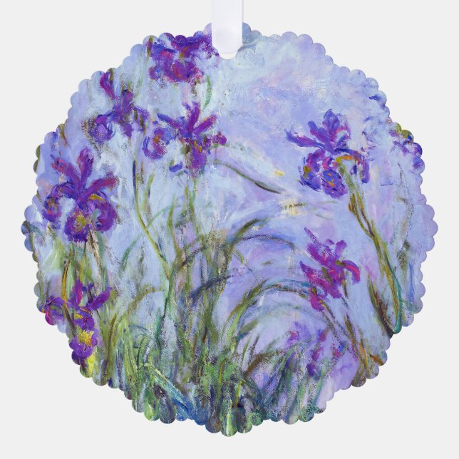 Carte Décorative Claude Monet - Iris Mauves / Iris Mauves (Recto)