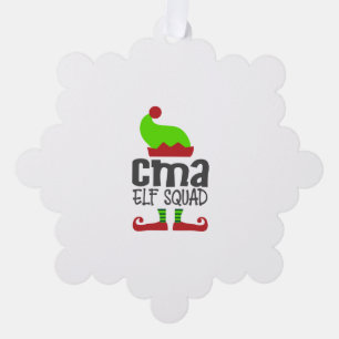 Carte Décorative CMA de Noël, CMA médecine de Noël
