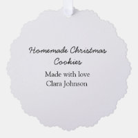 Cookies de Noël faits maison avec amour ajout nom