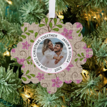 Couple Premier Noël Rose Floral
