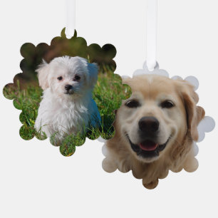 Carte Décorative Créez vos propres photos de chiens à deux côtés