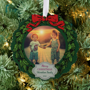 Carte Décorative Créez votre photo de famille Noël joyeux de Noël