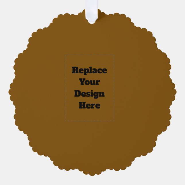 Carte Décorative Créez Votre Propre Brun (Recto)