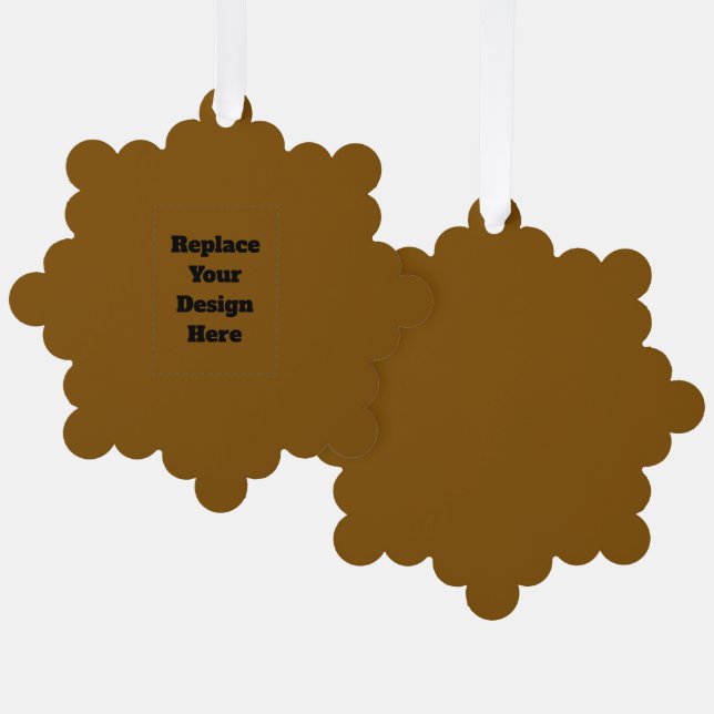 Carte Décorative Créez Votre Propre Brun (Recto/Verso)