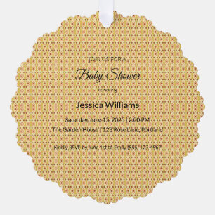 Carte Décorative Cute Boho Baby shower Sexe Neutre, Personnalisable