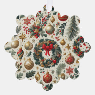 Carte Décorative Décoration de Noël sans charme