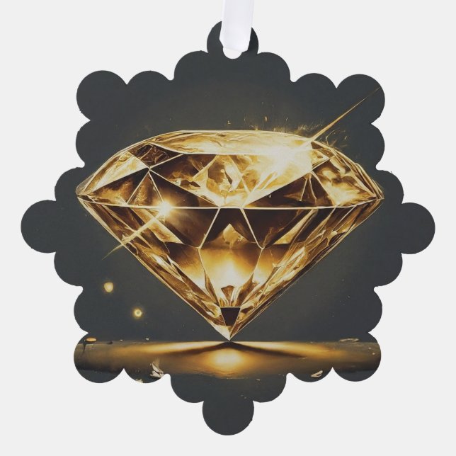 Carte Décorative Diamant étincelant (Recto)