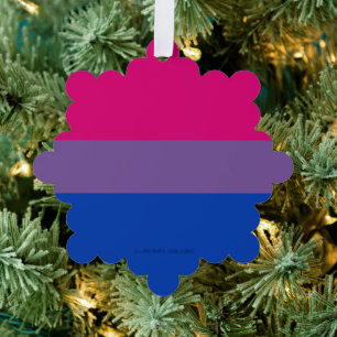 Carte Décorative Drapeau de fierté bisexuelle de SlipperyJoe's coul