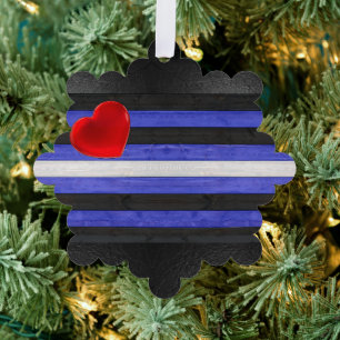 Carte Décorative Drapeau de fierté en cuir SlipperyJoe's noir bleu 