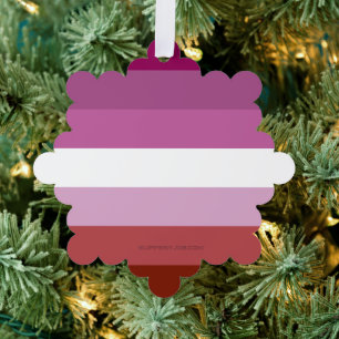Carte Décorative Drapeau de fierté lesbienne de SlipperyJoe féminin