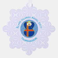 Drapeau des îles Åland Ange Personnalisé