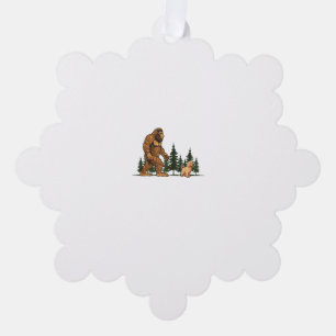 Carte Décorative Drôle Labradoodle Bigfoot Chien Marche Chien Maman