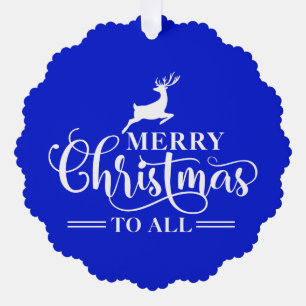 Carte Décorative Élégance de Noël - Design minimaliste de rennes - 