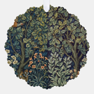 Carte Décorative Faisan d'arbre boisé William Morris