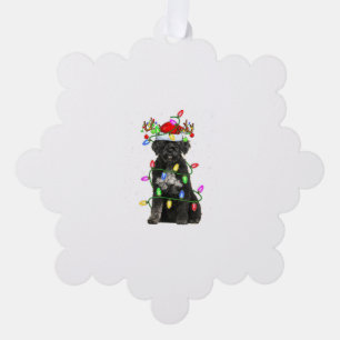 Carte Décorative Fête de Noël Eclairage Père Noël Portugais Water D