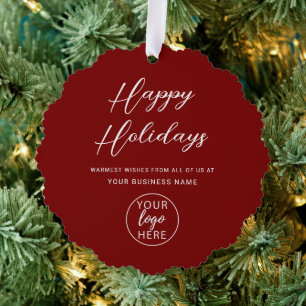 Carte Décorative Fêtes de Noël d'affaires