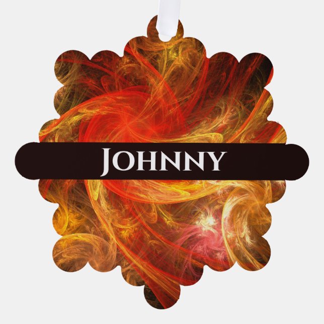 Carte Décorative Firestorm Art Abstrait (Recto)