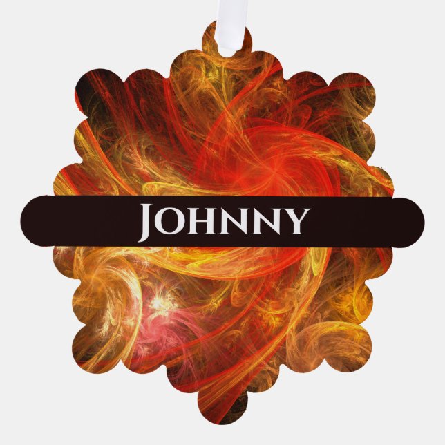 Carte Décorative Firestorm Nova Art Abstrait (Recto)