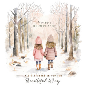 Carte Décorative Flèche de neige