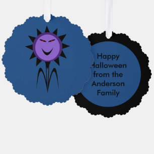 Carte Décorative Fleur maléfique Kawaii Goth Halloween Personnalisé