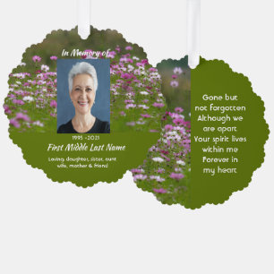 Carte Décorative Fleurs de jardin Cosmos Mémorial Souvenir 