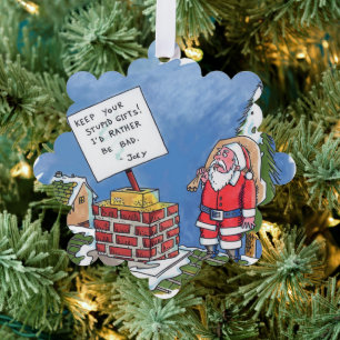 Carte Décorative Flocon de papier ornemental Pas De Santa