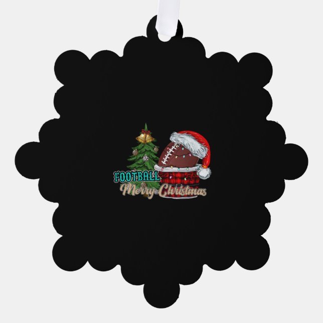 Carte Décorative Football Joyeux Noël (Recto)
