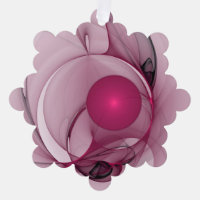 Fractal Balançant, Art Abstrait Moderne Rose Ceris