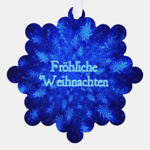Carte Décorative Froliche Weihnachten - Snowburst
