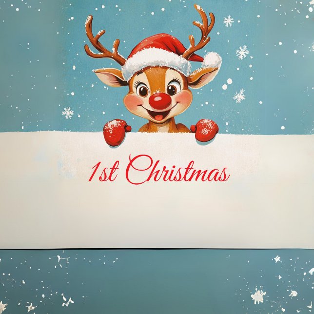 Carte Décorative Garde de famille 1er Noël (Créateur téléchargé)