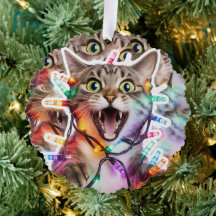 Gatouille de Noël en Papier Lumineux