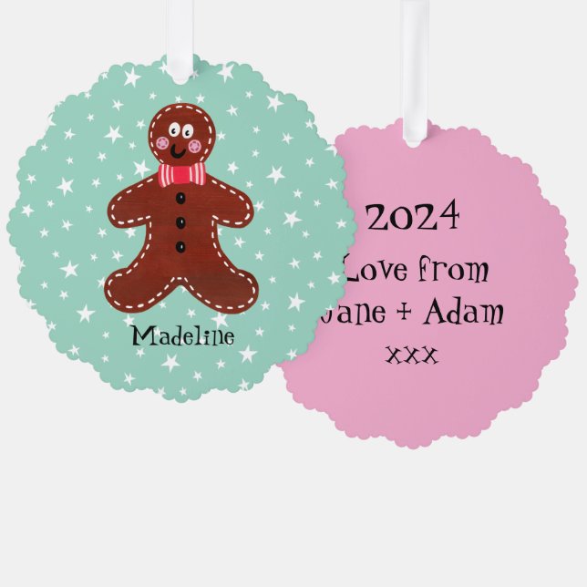 Carte Décorative Gingerbread Man (Recto/Verso)